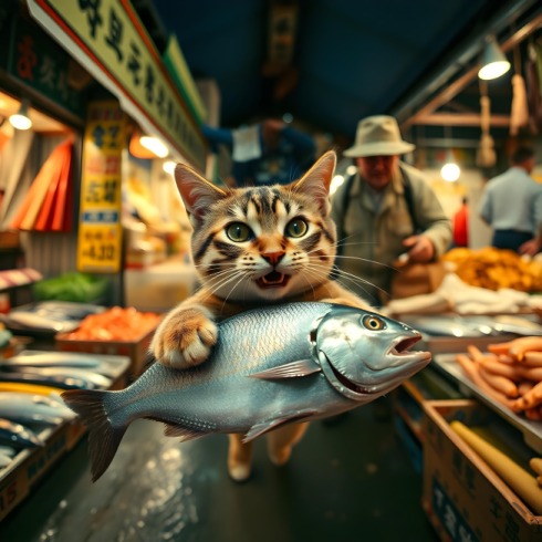 Gato ladrón de ropa captura corazones en un vecindario